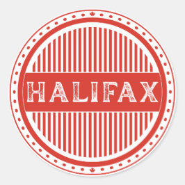 Halifax City Pride Emblem – Canadian Identity Ronde Sticker