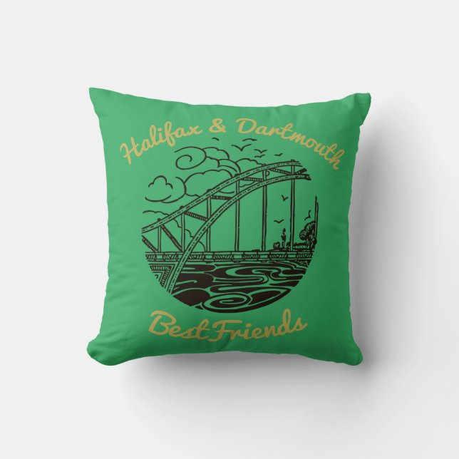 Halifax Dartmouth beste vriend pride Canada 902 Th Kussen (Voorkant)