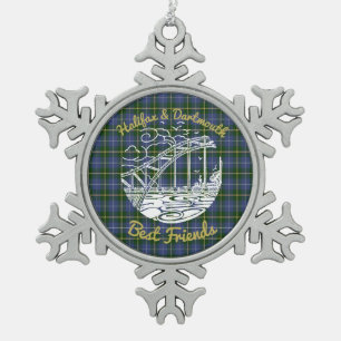 Halifax Dartmouth bridge tartan Friend ornament