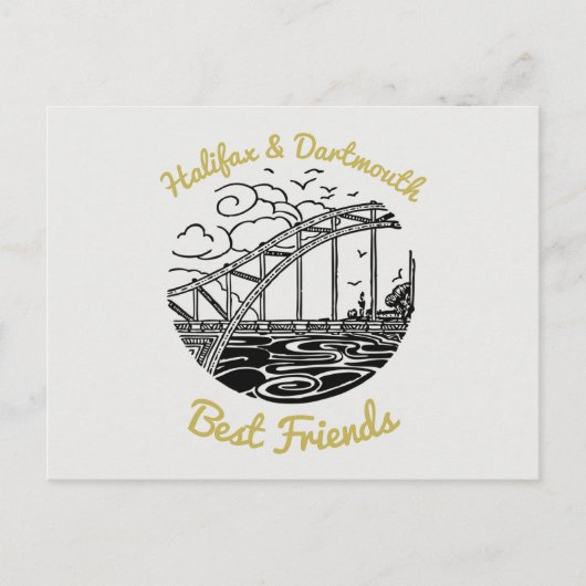 Halifax Dartmouth N.S Best Friends briefkaart (Voorkant)