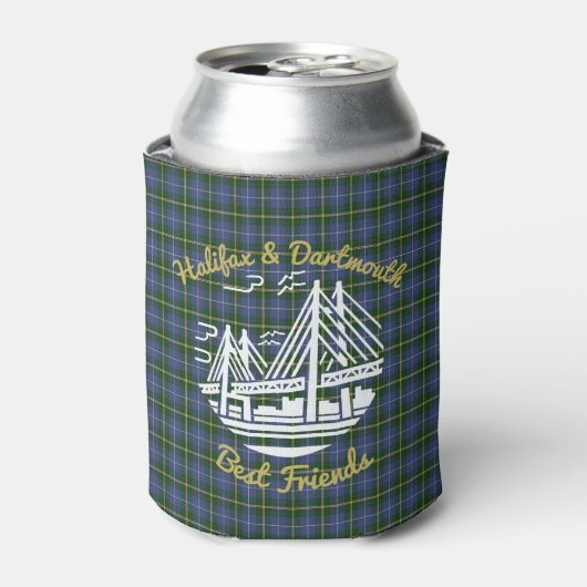 Halifax Dartmouth vrienden tartan bier koelbox Blikjeskoeler (Blikje Voorkant)
