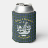 Halifax Dartmouth vrienden tartan bier koelbox Blikjeskoeler (Blikje Achterkant)