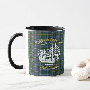 Halifax Dartmouth vrienden tartan koffiecombo mok