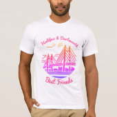 Halifax en Dartmouth Nova Scotia bestvrienden T-shirt (Voorkant)