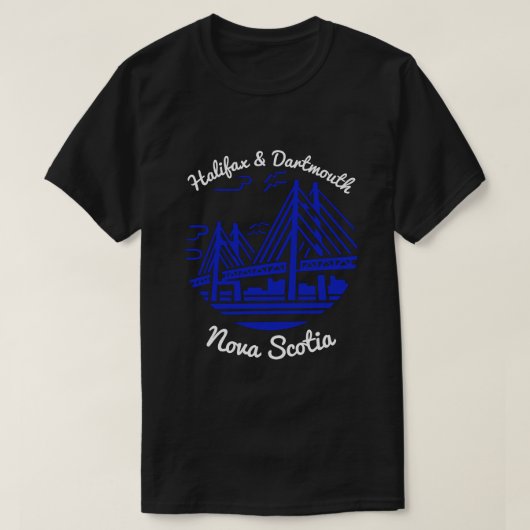 Halifax en Dartmouth Nova Scotia T-Shirt (Design voorkant)