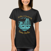 Halifax en Dartmouth Nova Scotia T-shirt aqua (Voorkant)