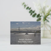 Halifax Harbour met A. Murray MacKay Bridge Briefkaart (Staand voorkant)
