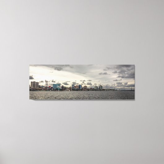 Halifax Harbour Skyline Canvas Afdruk (Voorkant)