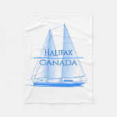 Halifax Kustster Nautical Sailor Fleece Deken (Voorkant)