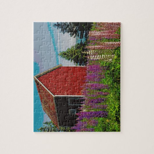 halifax lupine , nova scotia legpuzzel (Verticaal)