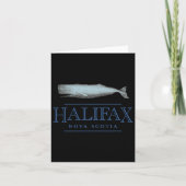 Halifax Nova Scotia Canada  Whale Design Kaart (Voorkant)