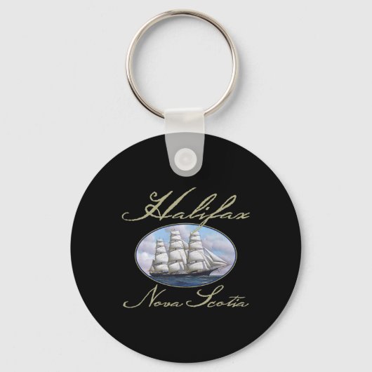 Halifax Nova Scotia Clipper-schip  Sleutelhanger (Voorkant)