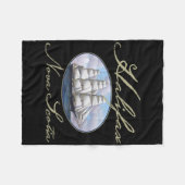 Halifax Nova Scotia Clipper Ship Fleece Deken (Voorkant (Horizontaal))