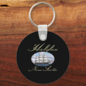 Halifax Nova Scotia Clipper Ship Sleutelhanger (Voorkant)