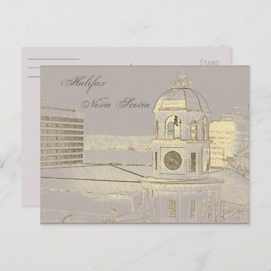 Halifax Nova Scotia Clock Tower Briefkaart (Voorkant / Achterkant)