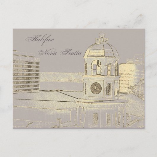 Halifax Nova Scotia Clock Tower Briefkaart (Voorkant)