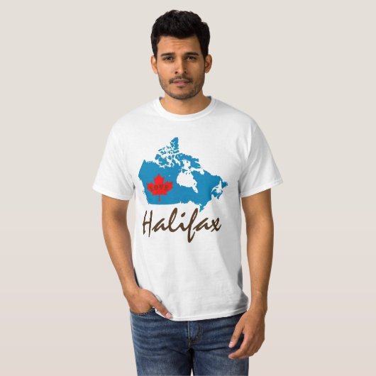 Halifax Nova Scotia Custom Canada Province shirt (Voorkant volledig)