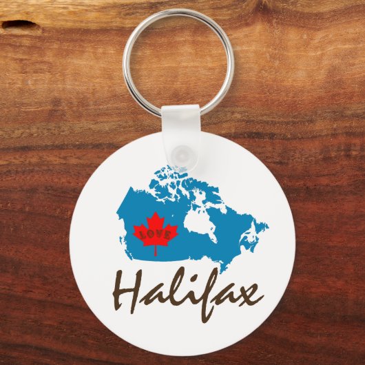 Halifax Nova Scotia Customize Canada sleutelhanger (Voorkant)