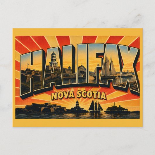 Halifax Nova Scotia Hoofdstad Briefkaart (Voorkant)