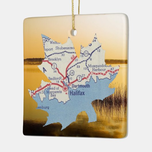 Halifax Nova Scotia Keramisch Ornament (Links)