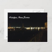 Halifax, Nova Scotia Night Briefkaart (Voorkant / Achterkant)
