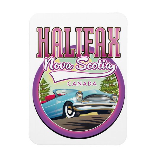Halifax Nova Scotia reislogo Magneet (Verticaal)