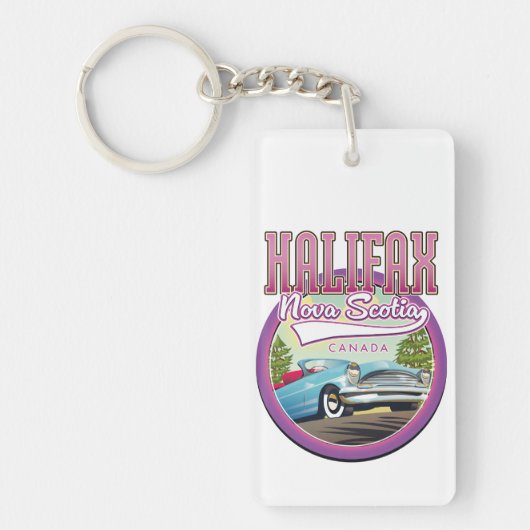 Halifax Nova Scotia reislogo Sleutelhanger (Voorkant)