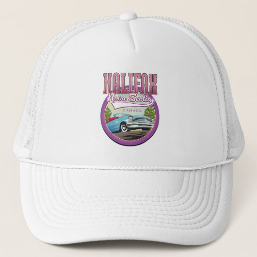Halifax Nova Scotia reislogo  Trucker Pet (Voorkant)