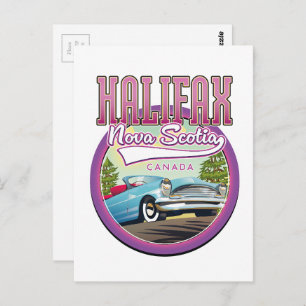 Halifax Nova Scotia reizen logo Briefkaart