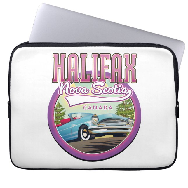 Halifax Nova Scotia reizen logo Laptop Sleeve (Voorkant)