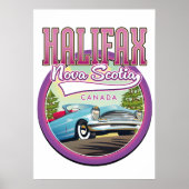 Halifax Nova Scotia reizen logo Poster (Voorkant)