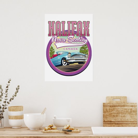 Halifax Nova Scotia reizen logo Poster (Keuken)