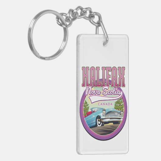 Halifax Nova Scotia reizen logo Sleutelhanger (Voorkant Links)