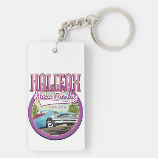 Halifax Nova Scotia reizen logo Sleutelhanger (achterkant)