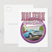 Halifax Nova Scotia reizen logo Uitnodiging Briefkaart (Voorkant / Achterkant)