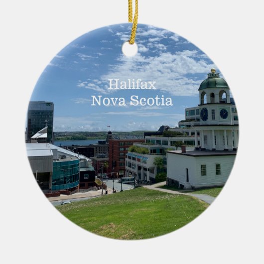 Halifax Nova Scotia Travel Ceramic Ornament (Voorkant)