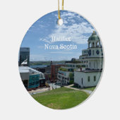 Halifax Nova Scotia Travel Ceramic Ornament (Links)