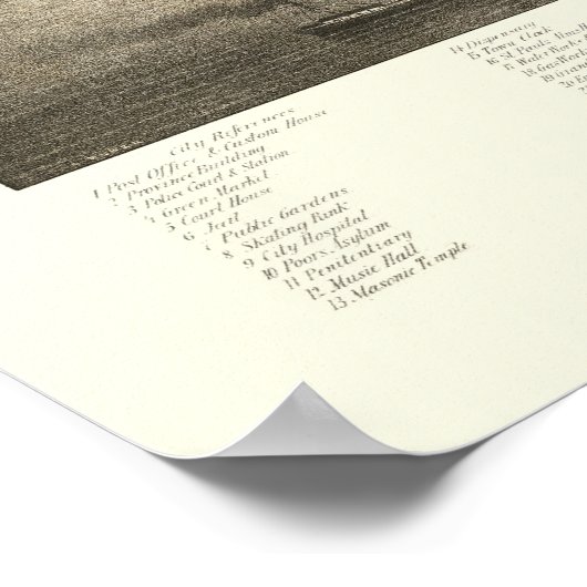 Halifax, NS, Canada Panoramic Map - 1879 Poster (Hoek)