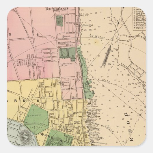 Halifax, NS Vierkante Sticker (Voorkant)