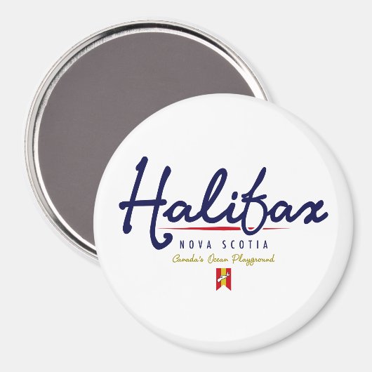 Halifax-script Magneet (Voorkant / Achterkant)