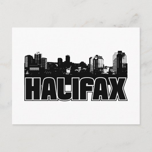 Halifax Skyline Briefkaart (Voorkant)