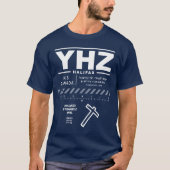 Halifax Stanfield Int'l Airport YHZ T-shirt (Voorkant)