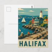 ⚓ HALIFAX — Vuurtoren & Atlantisch havenleven Briefkaart (Voorkant / Achterkant)