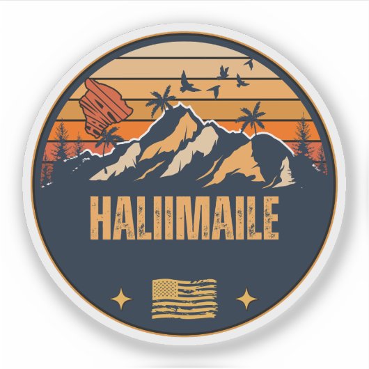 Halimaile, Hawaii Sticker (Voorkant)
