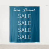 Haljaarlijkse Uitverkoop Retail Banner Aangepaste  Wandkleed (Voorkant)