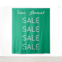 Haljaarlijkse Uitverkoop Retail Banner Blauw Winke