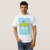 Halki Greece Map geïllustreerde reisposter T-shirt (Voorkant volledig)
