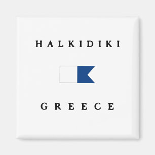 Halkidiki Greece Alpha Dive Flag Magneet