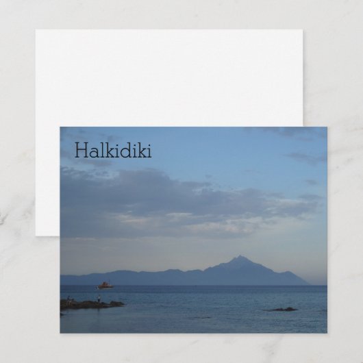 Halkidiki Griekenland (Voorkant / Achterkant)