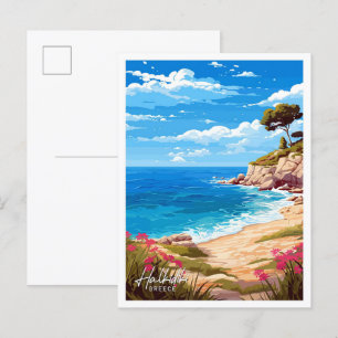 Halkidiki Griekenland Reizen  Illustratie Briefkaart
